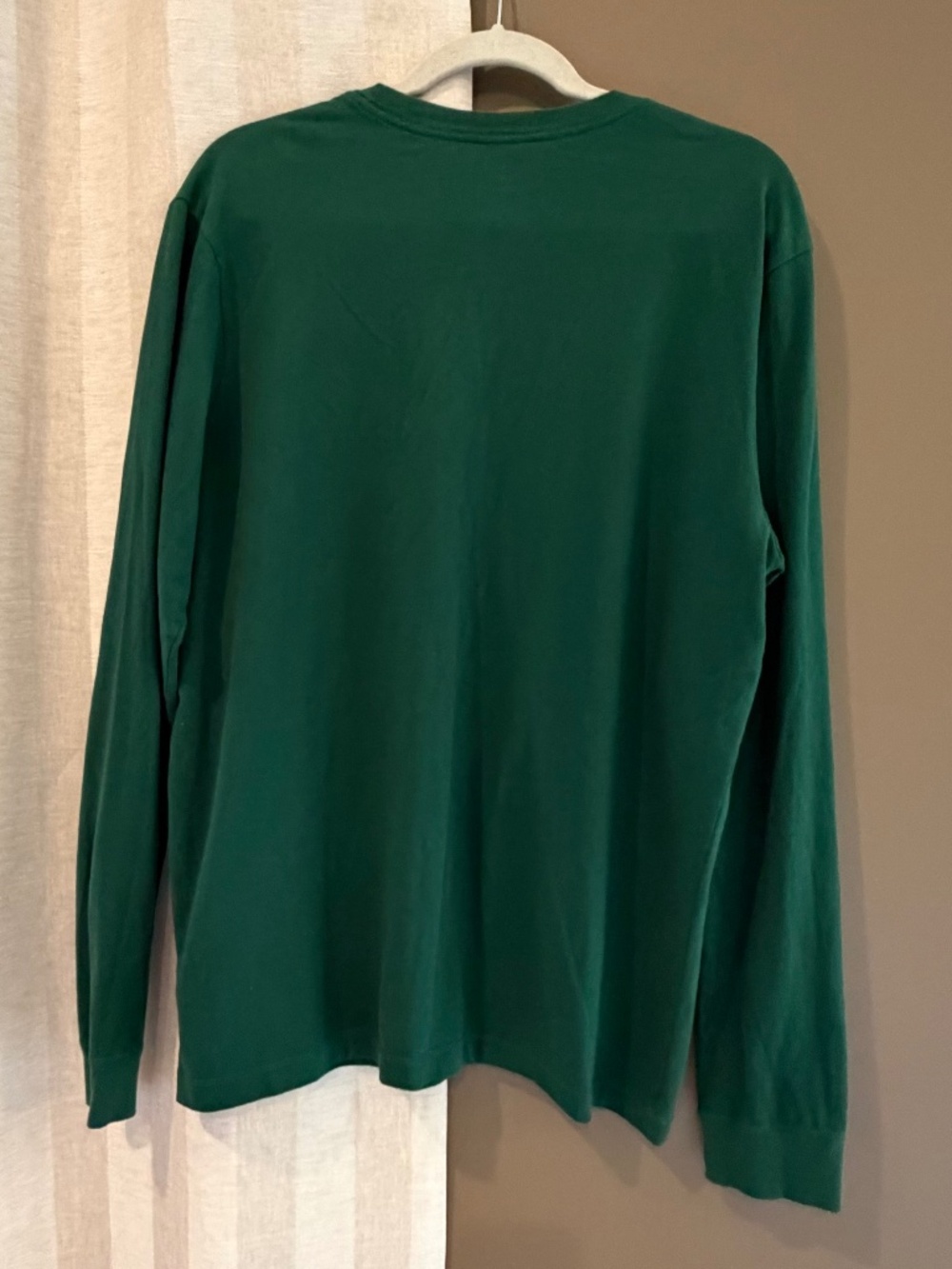 Nike Baylor University Green & Yellow Spellout Long Sleeve Cotton T-shirt, Size - Picture 4 of 8